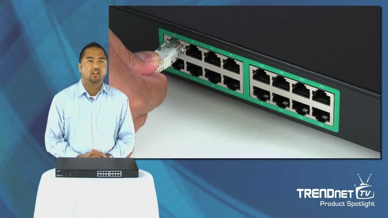 TRENDnet 16-Port 10/100Mbps PoE Switch TPE-S160